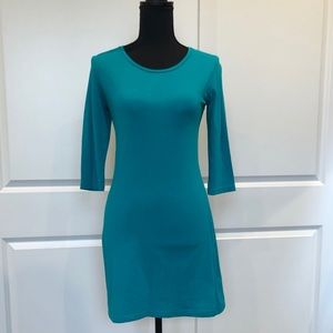 Teal casual dress